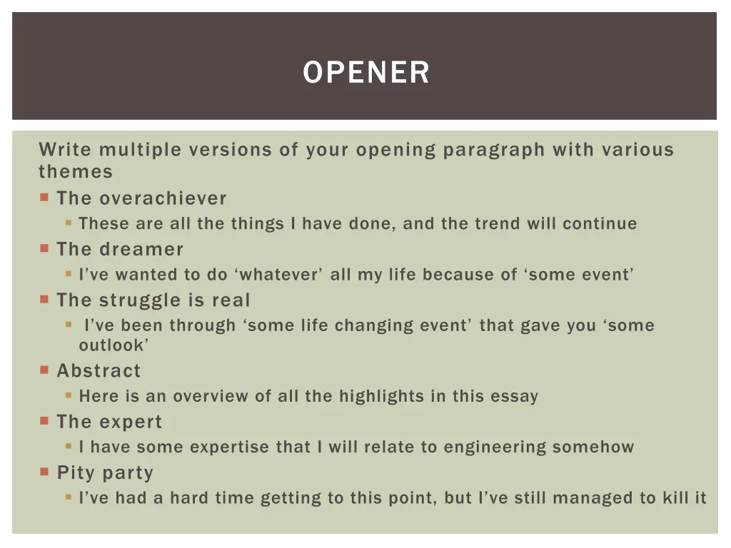 opener