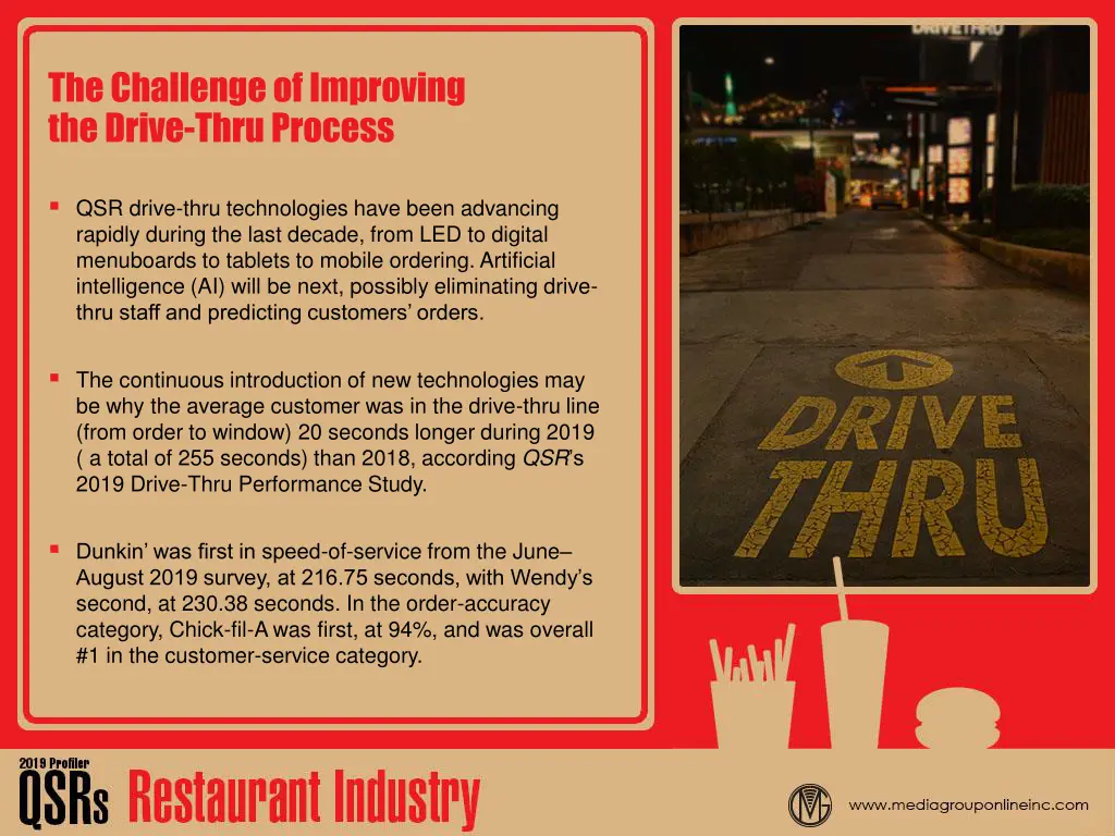 the challenge of improving the drive thru process