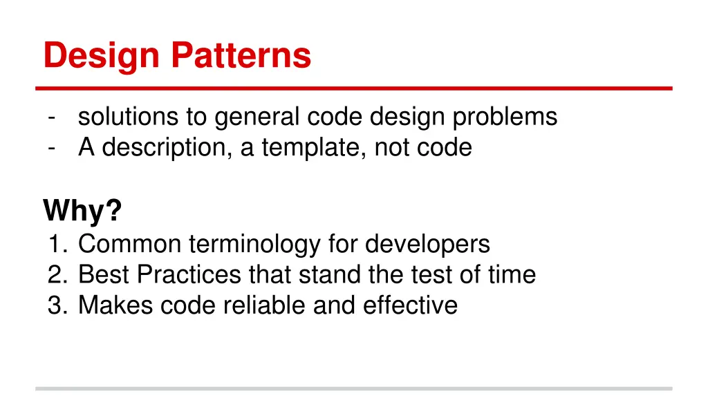 design patterns