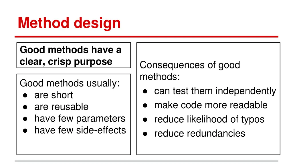 method design