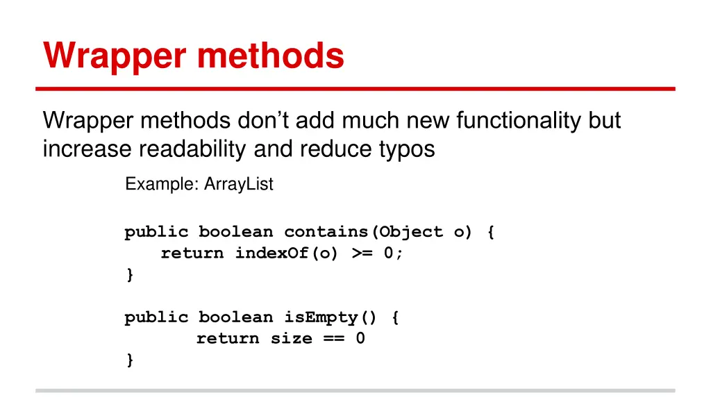 wrapper methods