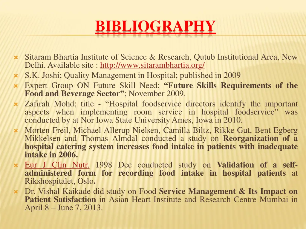 bibliography