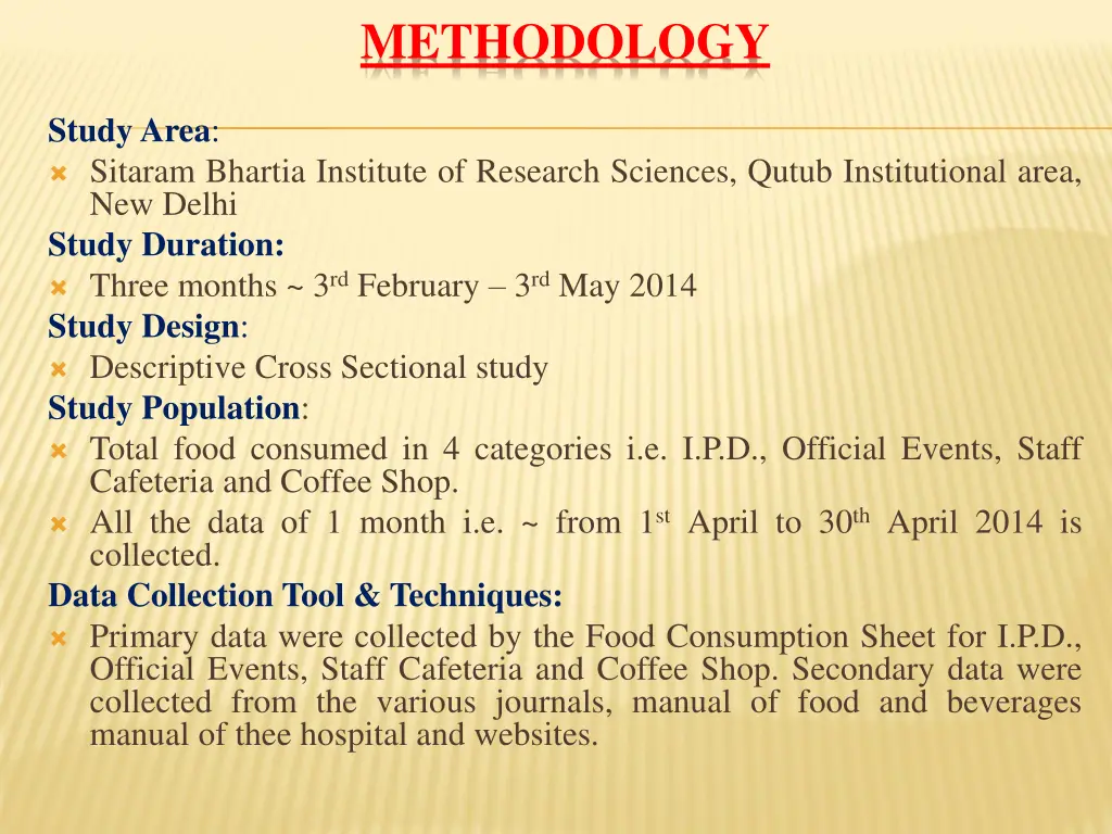 methodology