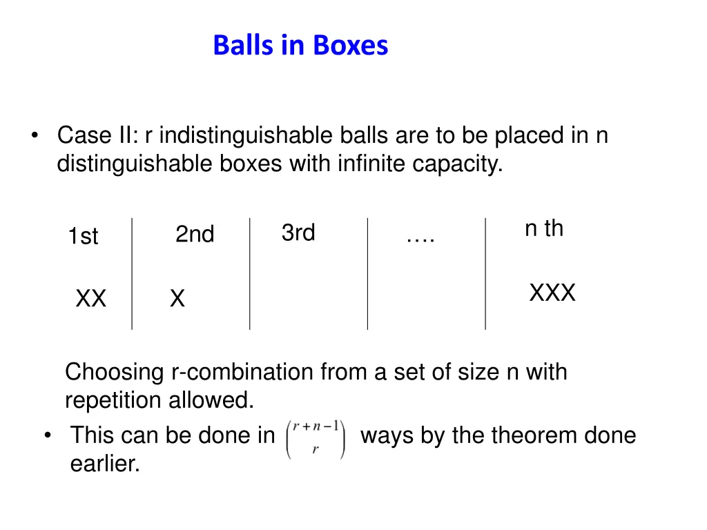 balls in boxes 2