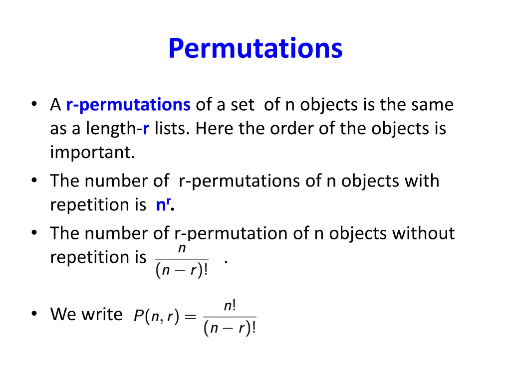 permutations