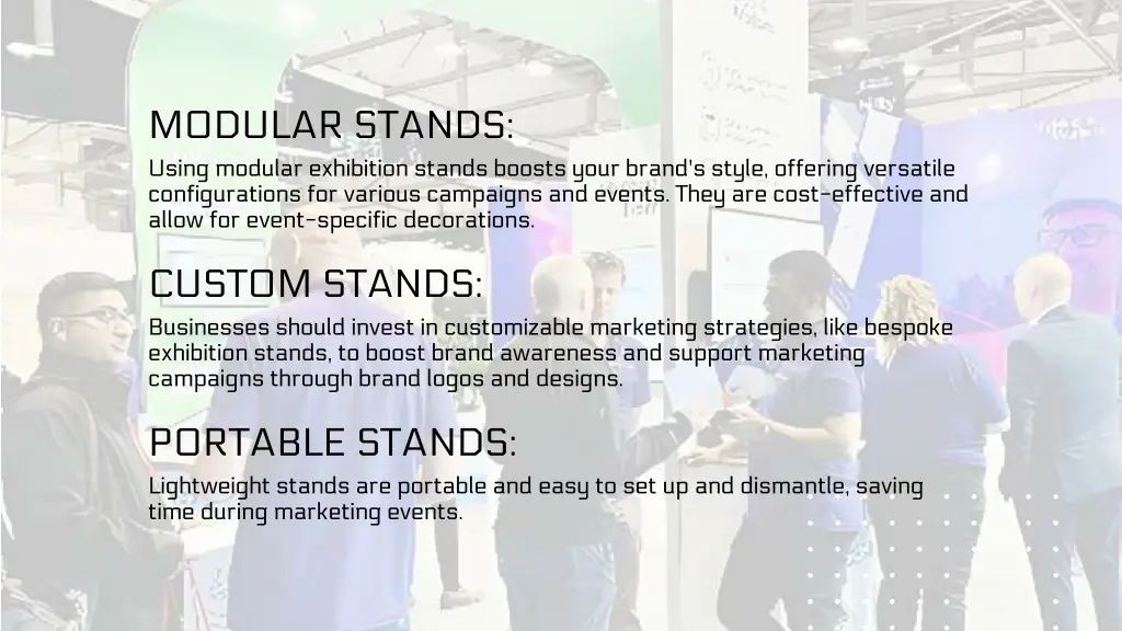 modular stands using modular exhibition stands