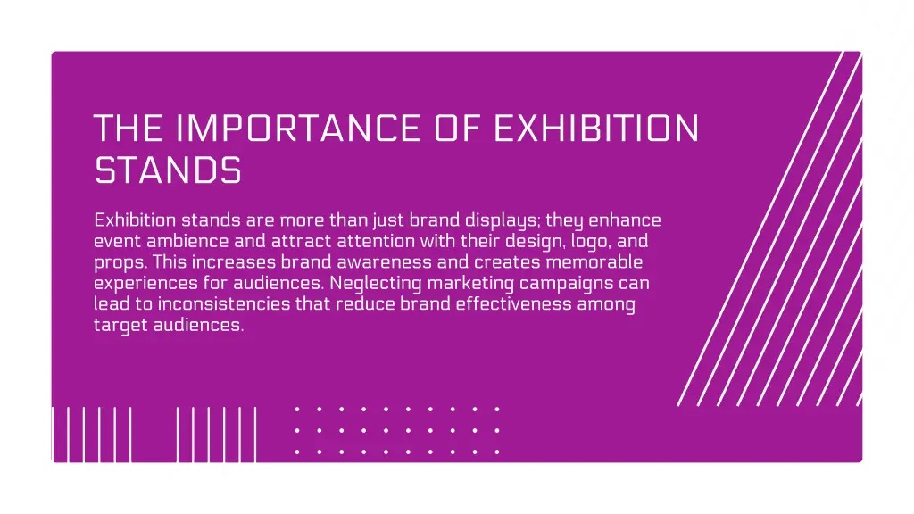 the importance of exhibition stands