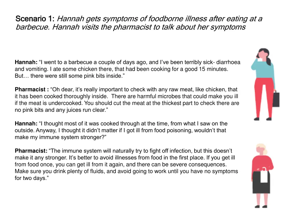 scenario 1 scenario 1 hannah gets symptoms