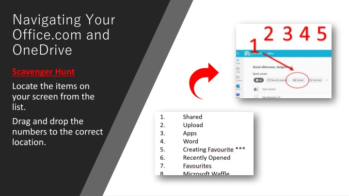 navigating your office com and onedrive