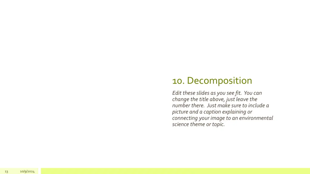 10 decomposition