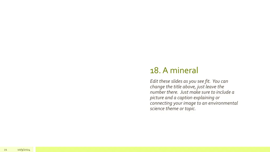 18 a mineral