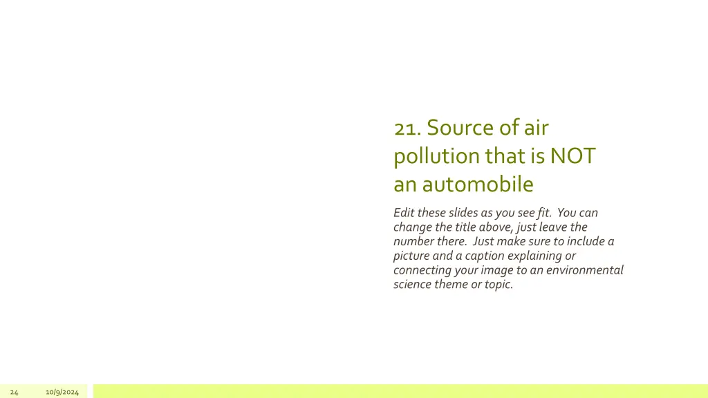 21 source of air pollution that