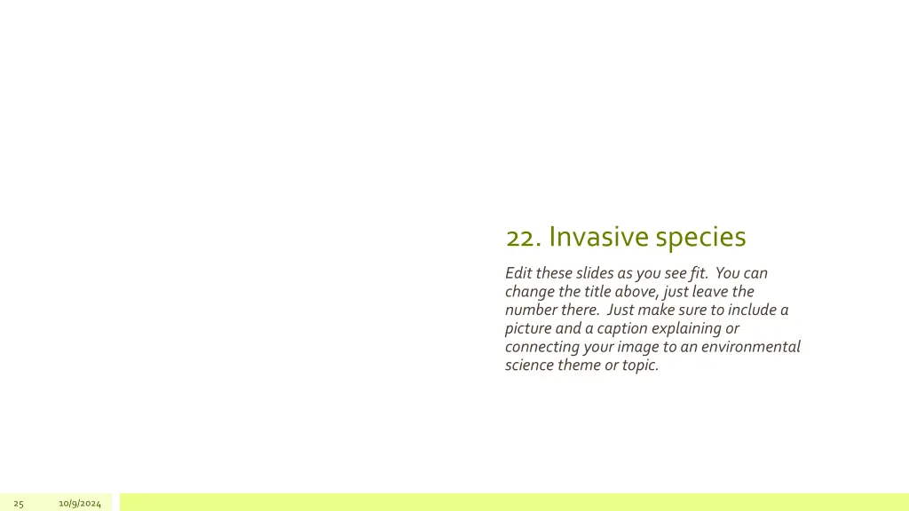 22 invasive species