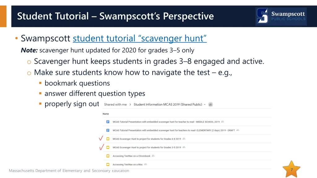 student tutorial swampscott s perspective