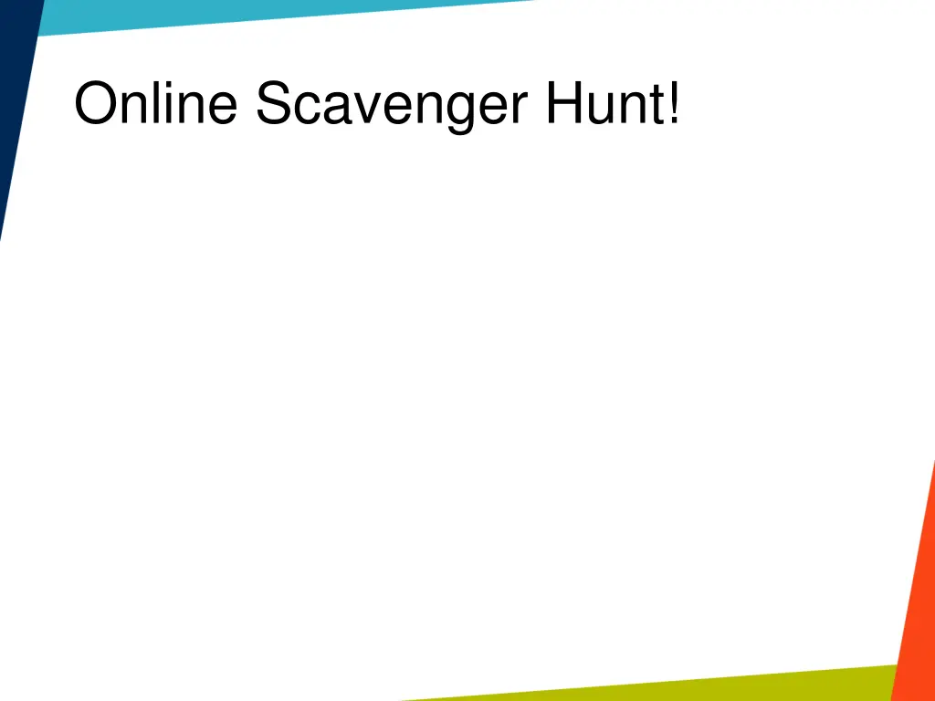 online scavenger hunt