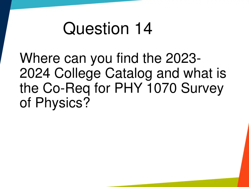 question 14