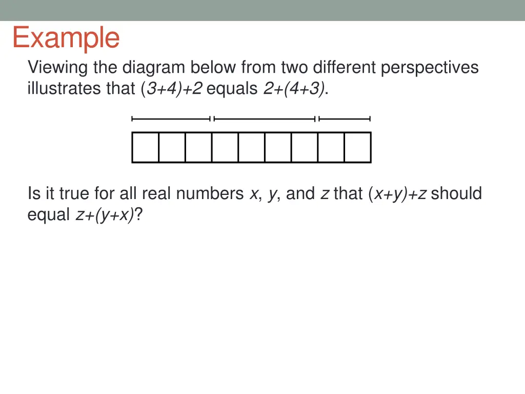 example viewing the diagram below from