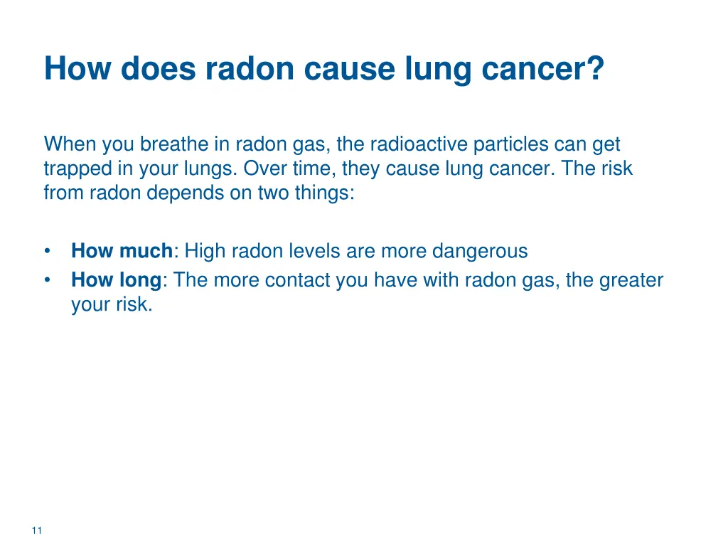 how does radon cause lung cancer