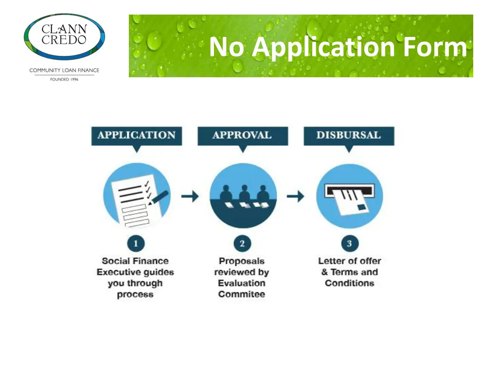 no application form