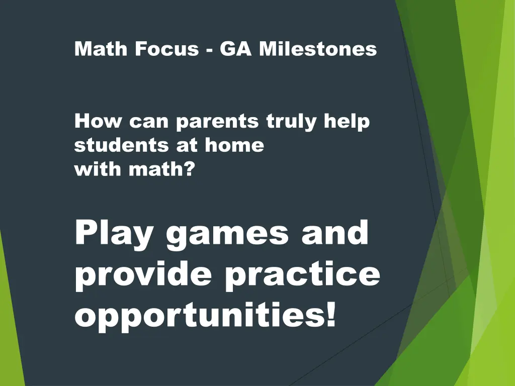 math focus ga milestones