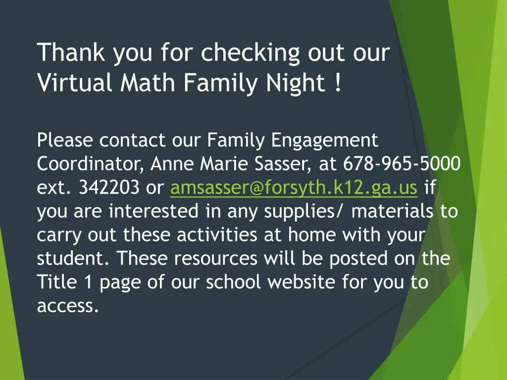 thank you for checking out our virtual math