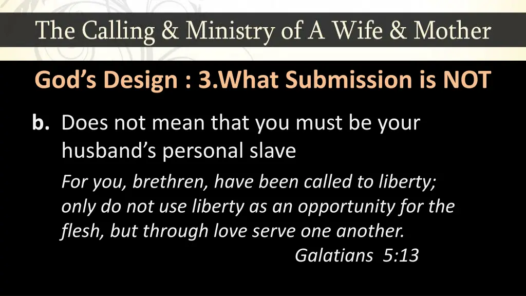 god s design 3 what submission is not 2