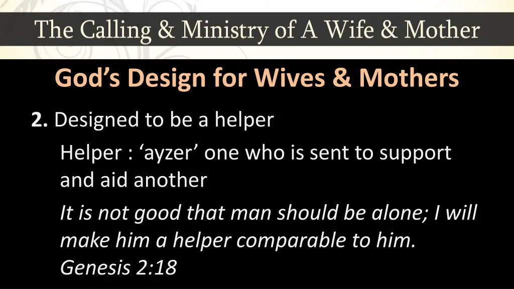 god s design for wives mothers 1