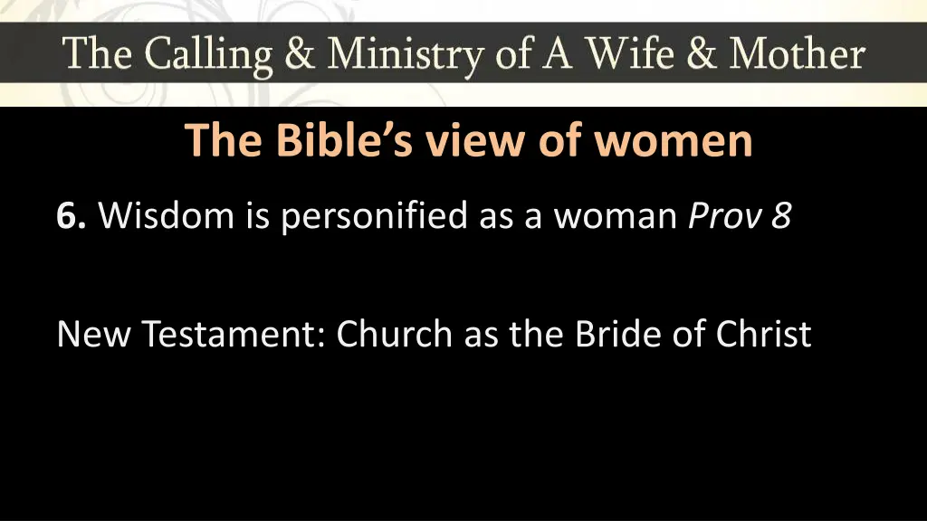 the bible s view of women 5