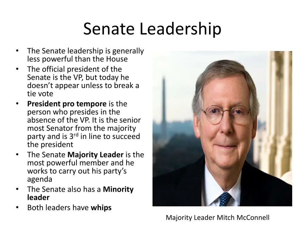 senate leadership