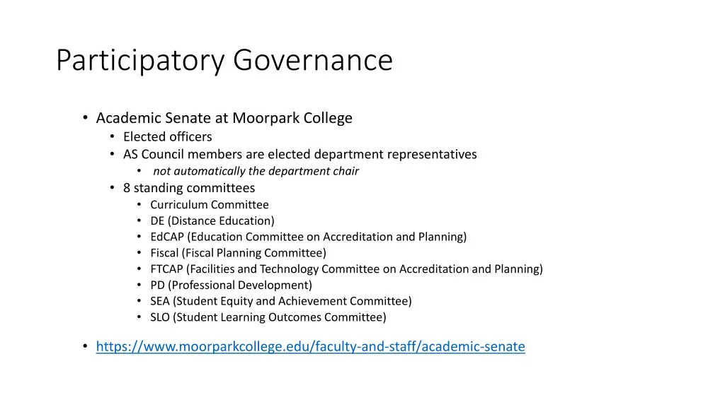 participatory governance