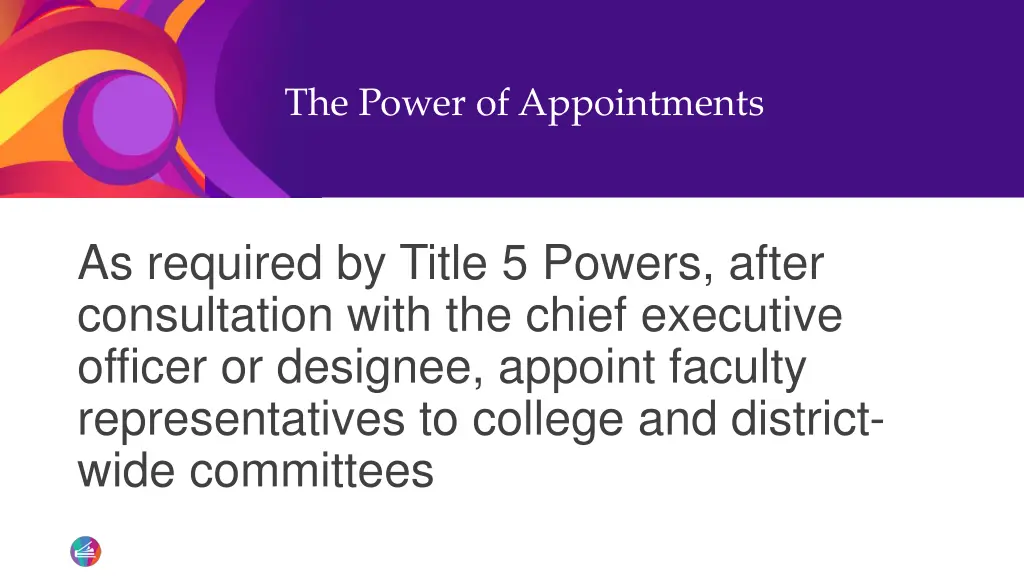 the power of appointments