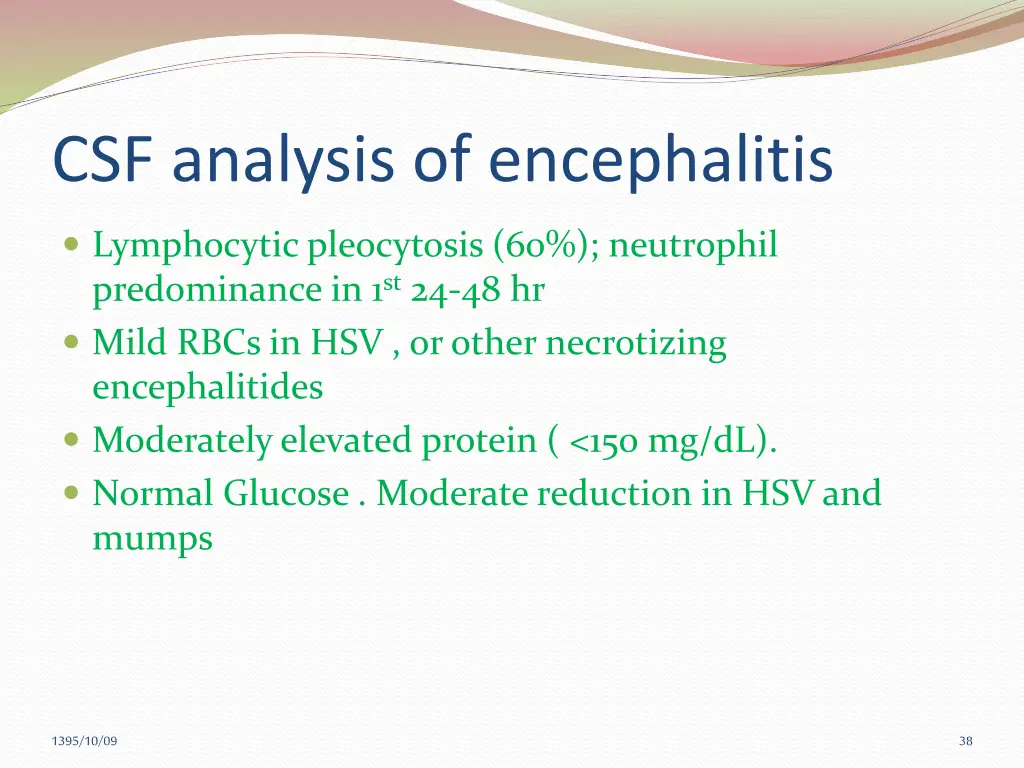 csf analysis of encephalitis