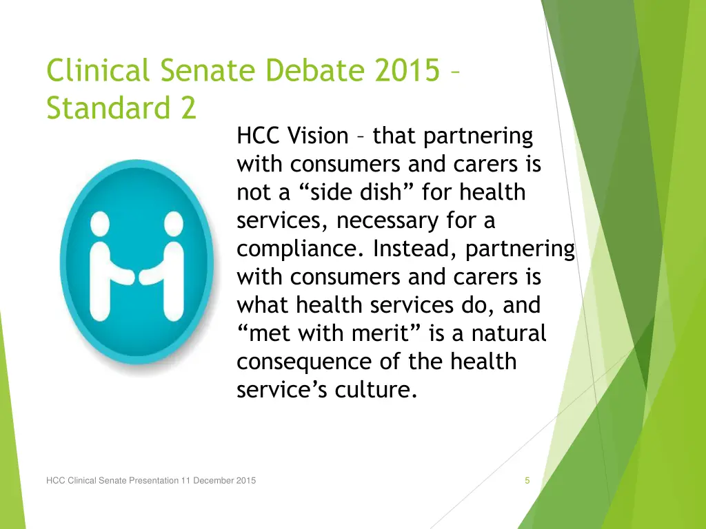 clinical senate debate 2015 standard 2 hcc vision