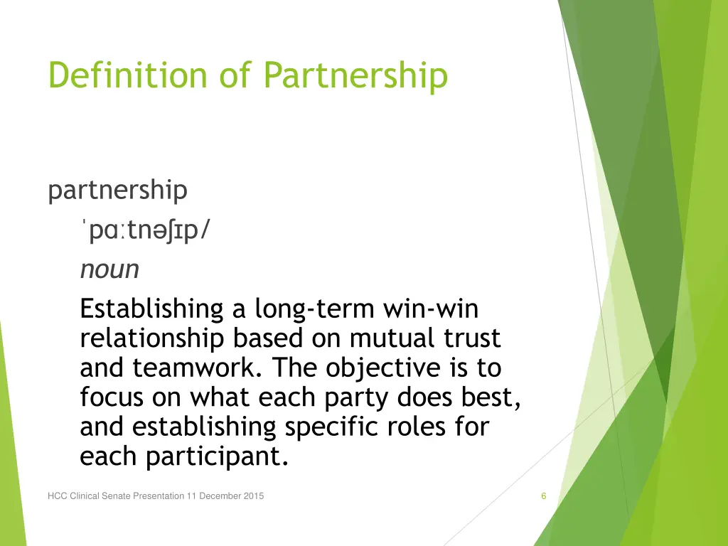 definition of partnership