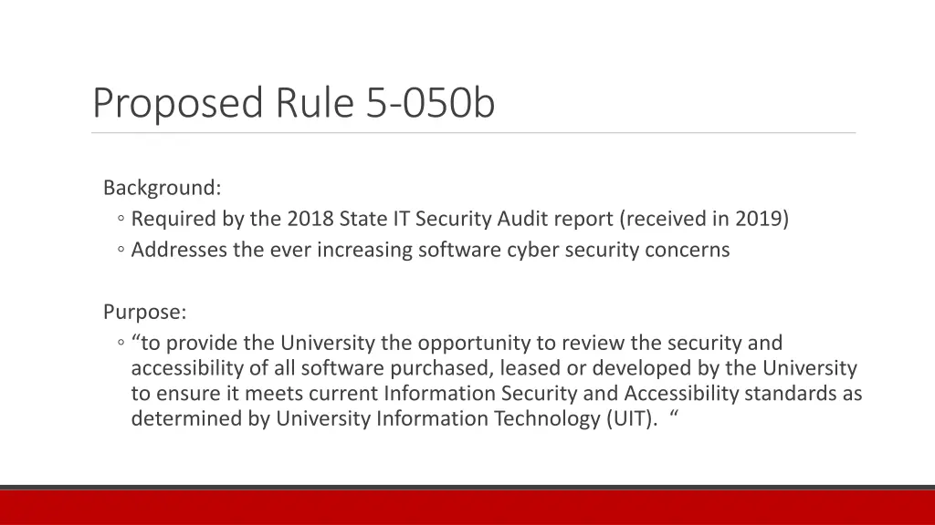 proposed rule 5 050b