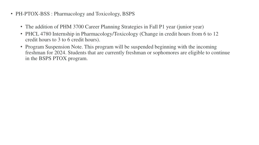 ph ptox bss pharmacology and toxicology bsps