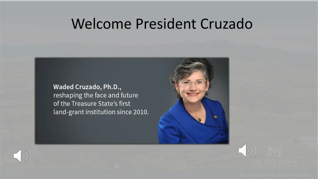 welcome president cruzado