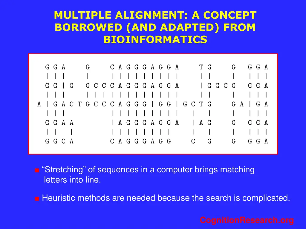 multiple alignment a concept borrowed and adapted