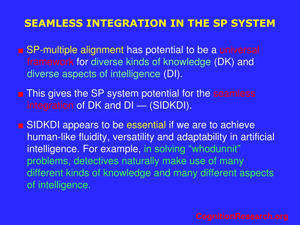 seamless integration in the sp system