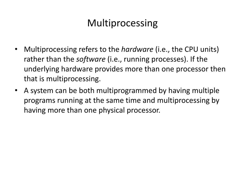 multiprocessing