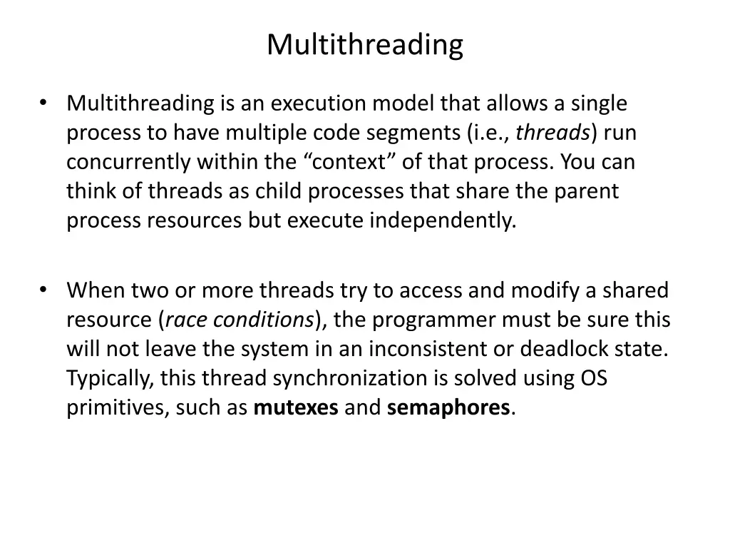 multithreading