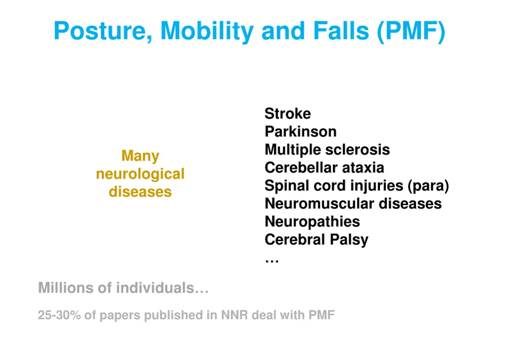 posture mobility and falls pmf