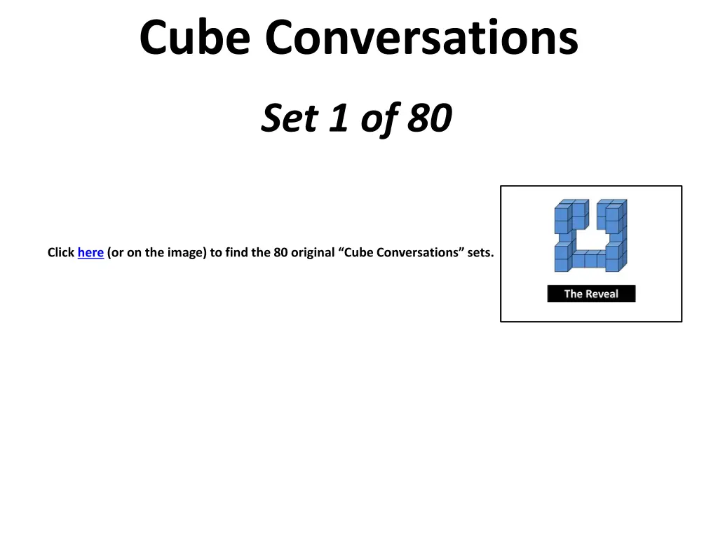 cube conversations 1