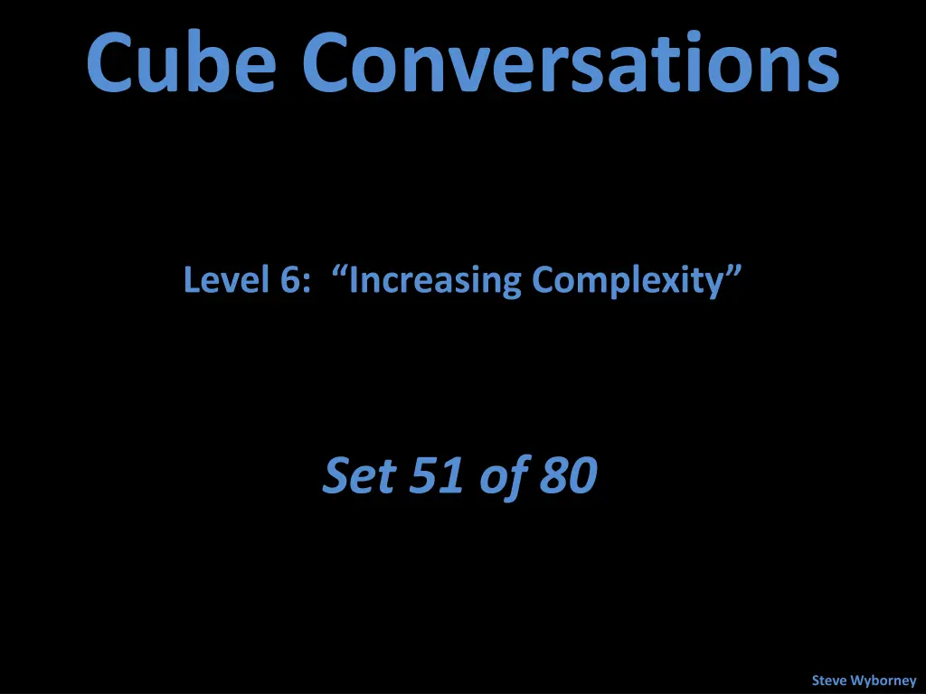 cube conversations 10