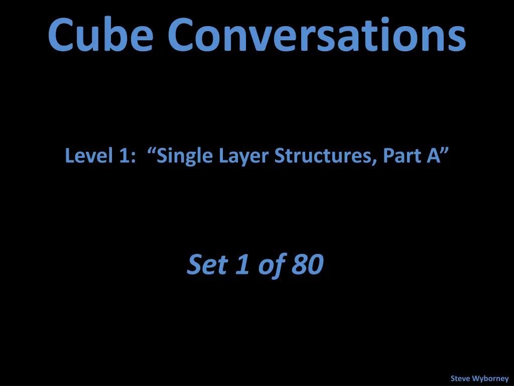 cube conversations