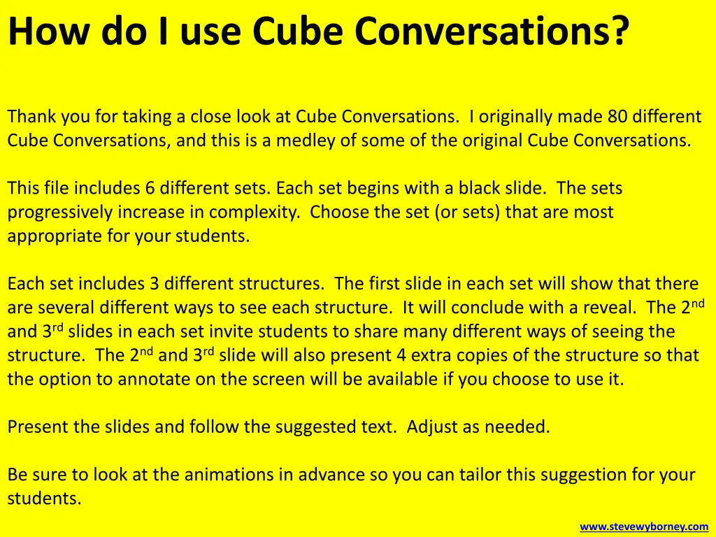 how do i use cube conversations