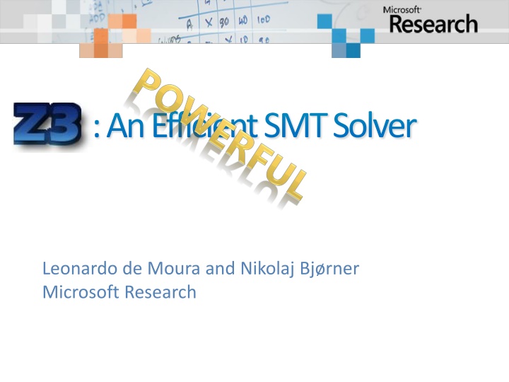 z3 an efficient smt solver