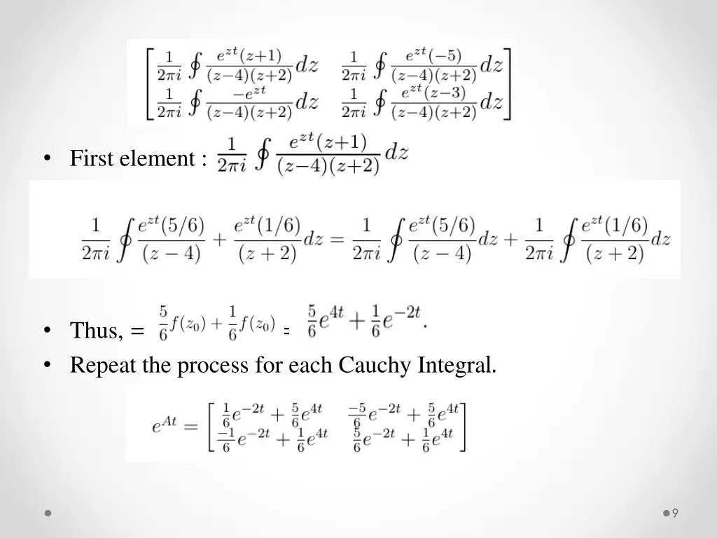 first element