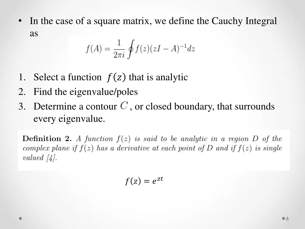 in the case of a square matrix we define