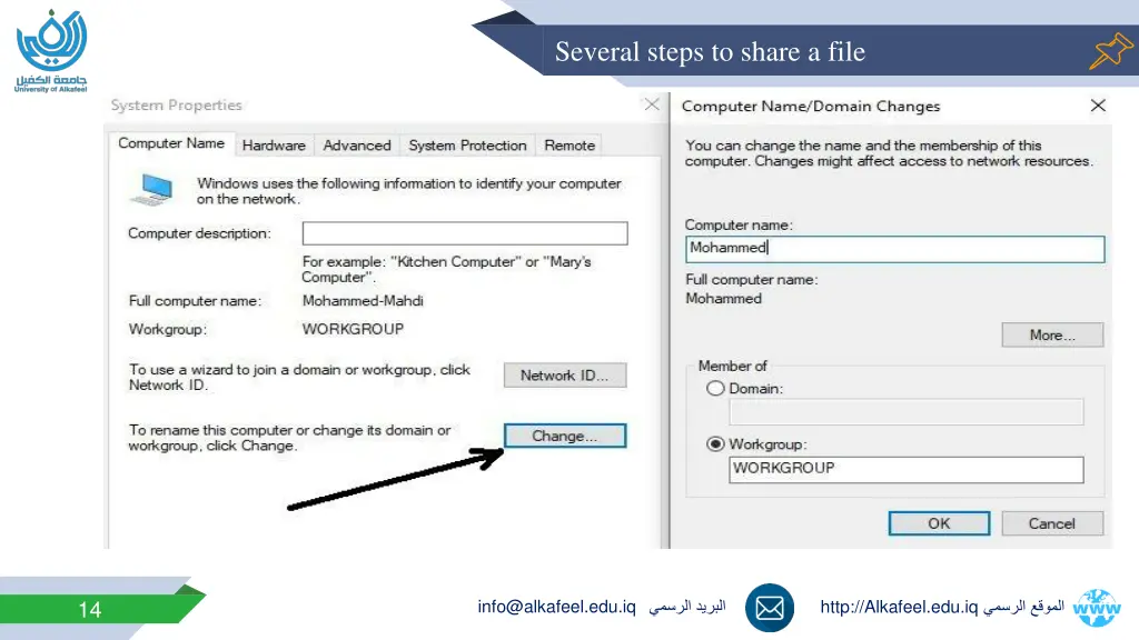 several steps to share a file 1